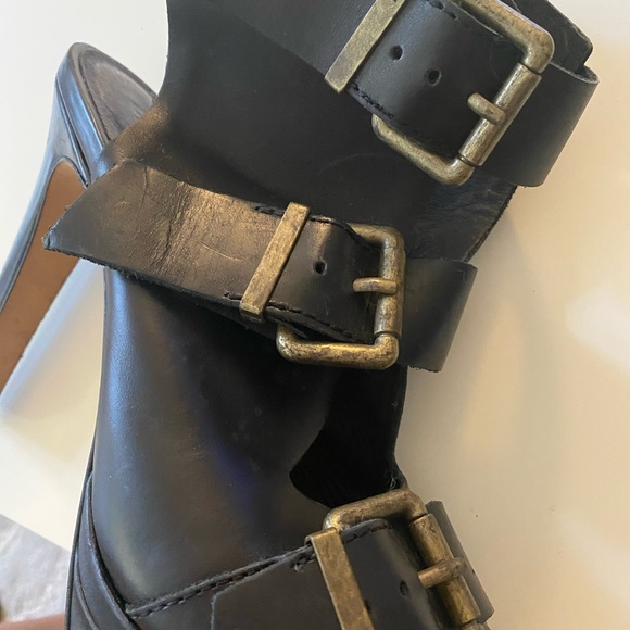 Diesel Melrose Riley Platform Heel Black Leather - Picture 6 of 8